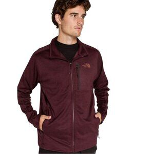 The North Face NWT Canyonlands Full Zip Fleece Jacket Burgundy Heather Size L
